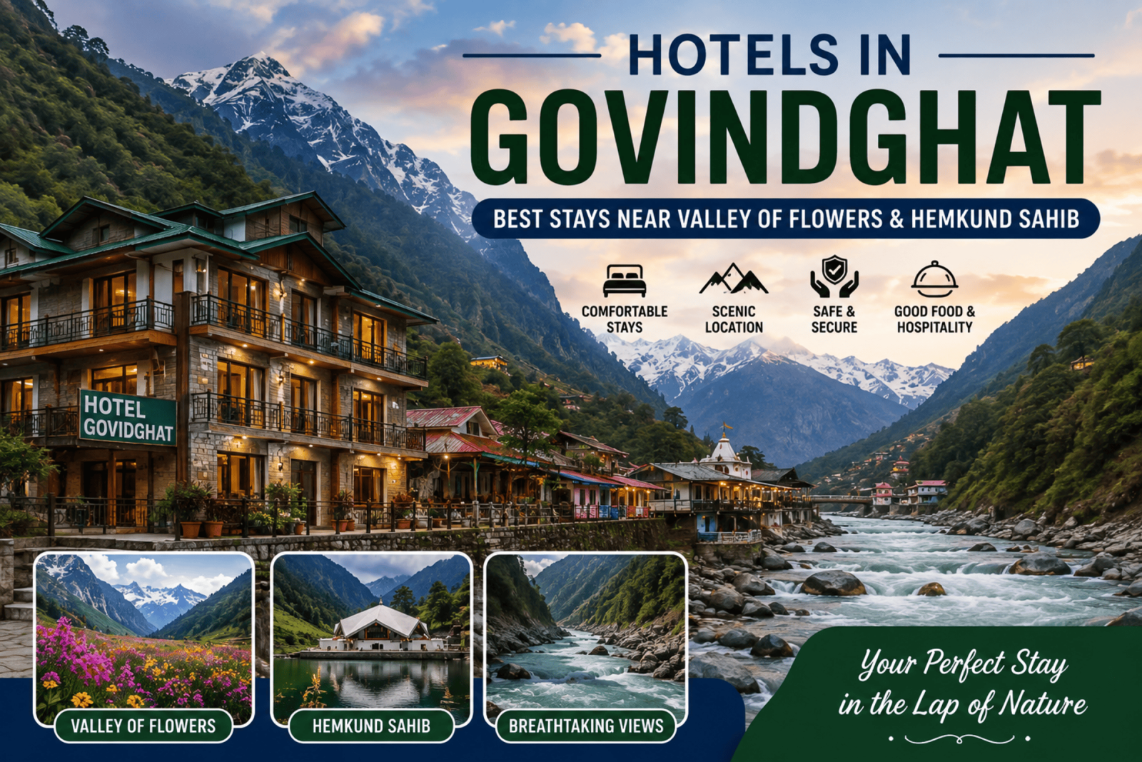 Hotels in Govindghat: Best Stays Near Valley of Flowers & Hemkund Sahib