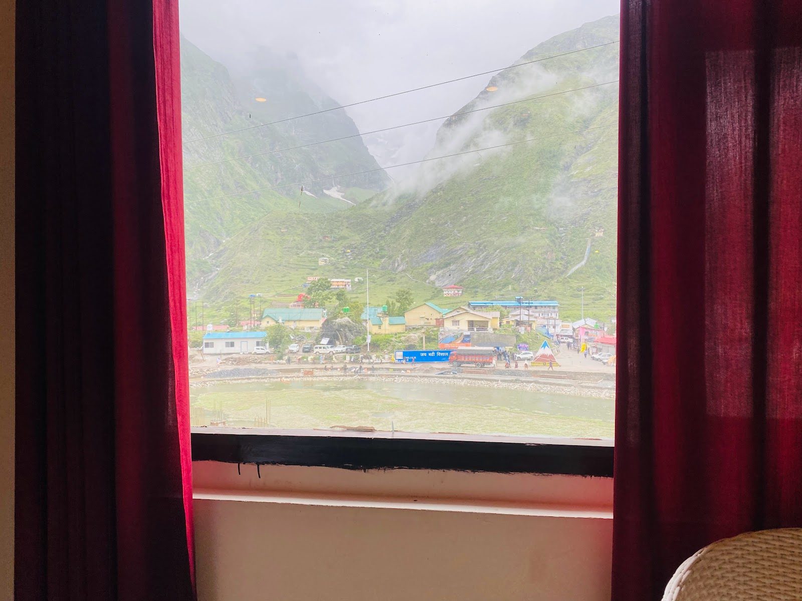 Hotel Mangalam — room with a view
